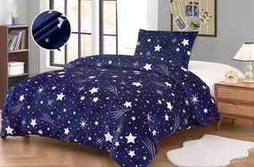 Mikroplyšové obliečky NIGHT SKY tmavomodré Rozmer obliečky: 70 x 90 cm | 140 x 200 cm