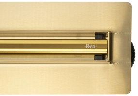 Rea Neox Slim Pro, odtokový žľab 60cm, zlatá lesklá, REA-G2717
