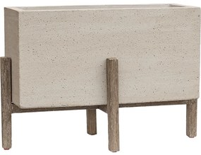 Cement With feet JORT S béžový na nožičkách 60x22,5x45,5 cm