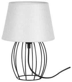 Stolná lampa Merano 1xE27 Max.25W Čierna/čierna PVC/šedá