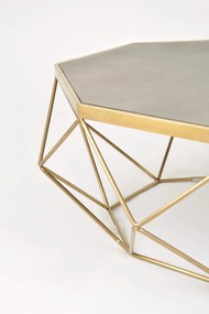 Konferenční stolek Glamour 106 cm zlatý/šedý