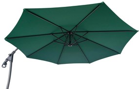 Zahradní slunečník Houseland Vortexa 300 cm tmavě zelený