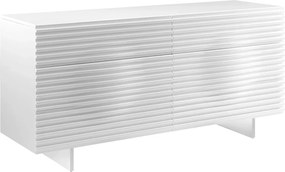 Komoda Hudson 160 cm biela/chróm