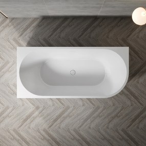 Erga Zara, rohová voľne stojaca vaňa 140x72 cm + odtoková zátka, ľavá, biela lesklá, ERG-ZARA-140072L-WH-WH