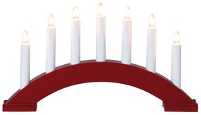 STAR TRADING Elektrický svietnik Bea Red