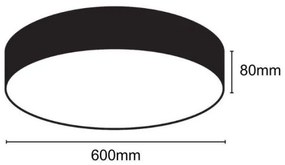 LED Stropné svietidlo LED/35W/230V 4000K pr. 60 cm
