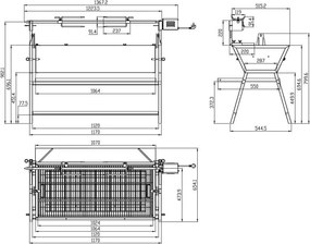 Gril s elektrickým ražňom AVENBERG FERKEL