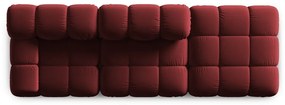 Červená zamatová pohovka 282 cm Bellis – Micadoni Home