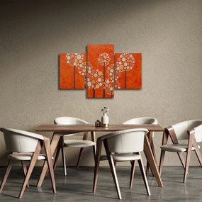 Obraz - Oranžový les (90x60 cm)