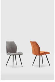 Svetlosivé menčestrové jedálenské stoličky v súprave 2 ks Adaya – Marckeric