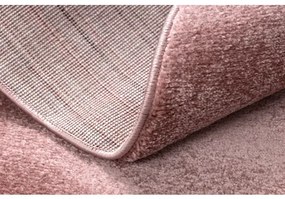 Okrúhly koberec SOFTY Jednotný, Jednobarevný, ružová Veľkosť: kruh 120 cm