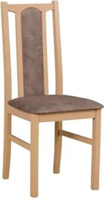 Jedálenská stolička Kolga, dub sonoma/hnedo-béžová látka%