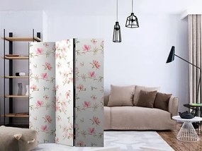 Paraván - Fresh Magnolias [Room Dividers] Veľkosť: 135x172, Verzia: Jednostranný