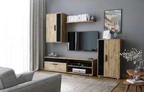 Súprava obývacieho nábytku Benson dub artisan/čierna