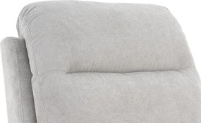 Masážne polohovacie kreslo Duncan, svetlo šedá látka