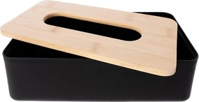 Orion Box na papierové vreckovky, bambusový, čierny, BLACK