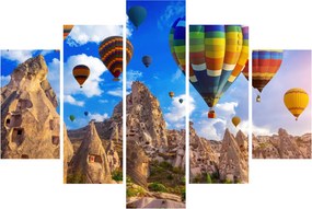 Obraz - Teplovzdušné balóny, Cappadocia, Turkey. (150x105 cm)