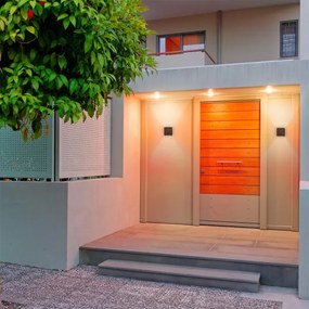 Brilagi - LED Vonkajšie nástenné svietidlo CUBE LED/6W/230V hnedé IP54