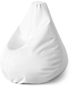 Sablio Sedací vak Pear Biela - 140 x 100 x 25 cm