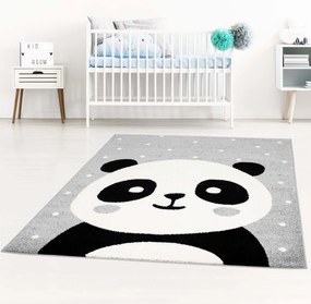 Dekorstudio Moderný koberec BUBBLE - Sivá panda Rozmer koberca: 140x200cm