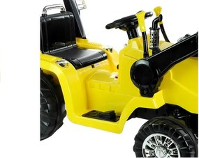 LEAN CARS Elektrický traktor s bagrom na batérie ZP1005 pre deti žltý