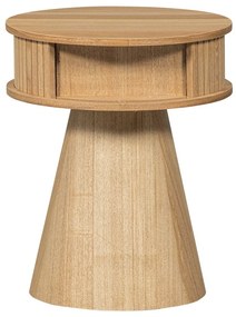 Nočný stolík v dekore borovice v prírodnej farbe Karri – WOOOD