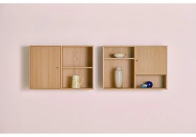 Závesná knižnica v dekore duba v prírodnej farbe 89x61 cm Mistral – Hammel Furniture