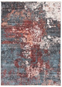 DECOREUM Koberec MYSTIC tmavo modrý / tmavo ružový C577C 70x140 cm