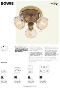 Redo 04-476 - Bodové svietidlo BOWIE 2xE14/28W/230V