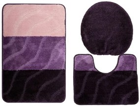 Sada kúpeľňových koberčekov FIORI fialová