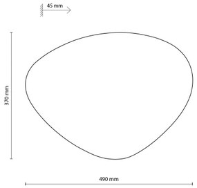 Nástenné svietidlo STONE 3xG9/8W/230V 37x49 cm čierna