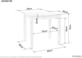 SI Stôl Adam 90