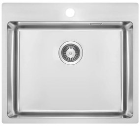 Deante ZPO_010B - Kuchynský drez OLFATO 50,5x55 cm kefovaná oceľ
