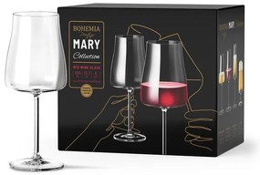 BOHEMIA PRESTIGE MARY POHÁR NA ČERVENÉ VÍNO 600ML SADA 6KS
