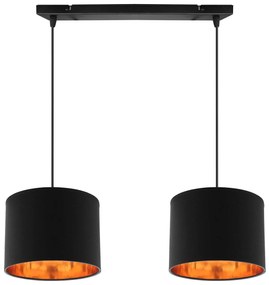 Závesné svietidlo Shade, 2x textilné tienidlo (mix 4 farieb), (výber z 3 farieb konštrukcie), g