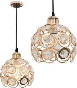 Toolight - Elegantné stropné svietidlo 1xE27 APP208, zlatá, OSW-00403