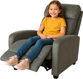 Relaxačné kreslo René rozkladacie šedé