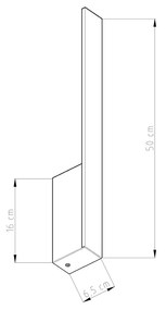 Nástenná lampa LAHTI S biela 3000K