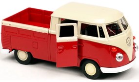 008805 Kovový model auta - Nex 1:34 - Volkswagen T1 Double Cabin Pick Up Červená