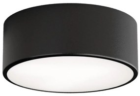 Kúpeľňové stropné svietidlo CLEO 1xE27/24W/230V pr. 20 cm čierna IP54