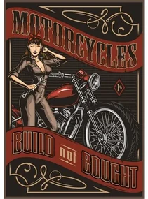Ceduľa Motorcycles - Retro