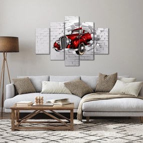 Obraz - Červené auto (150x105 cm)