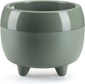 Květináč na nožičkách BOTANICA 23,1x18,3 cm zelený