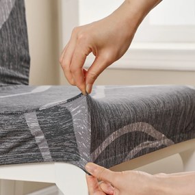 4Home Napínací poťah na stoličku Slate 45 - 50 cm, sada 2 ks