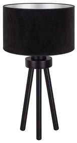 Duolla - Stolná lampa LYON 1xE27/15W/230V pr. 30 cm čierna DU602303