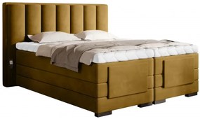 Kontinentálna posteľ VENETA boxspring s elektrickým polohovaním 200X180, šedá (Sola 06)