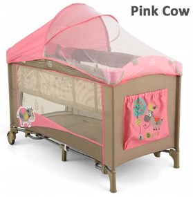 Cestovná postieľka pre deti Milly Mally Mirage Deluxe Farba: pink cow