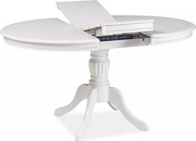 Jedálenský rozkladací stôl Olivia 106/141 cm biely