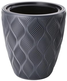 Kvetináč Flow 30 antracit