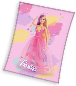 Detská fleecová deka BARBIE 130x170 cm